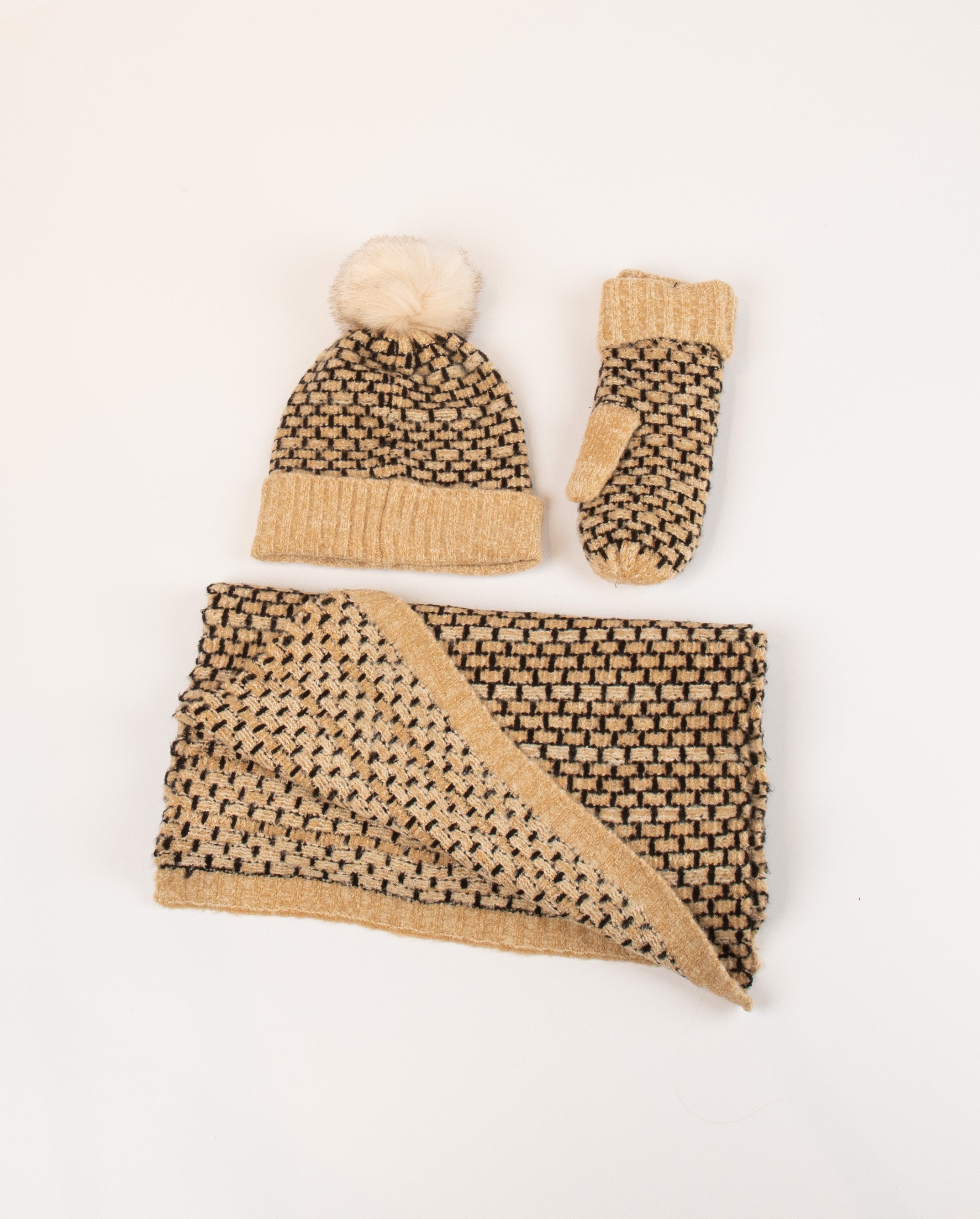 NUMEDELINA SET (Hut/handschuhe/schal) - Cobblestone