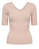 NUAYELET SS PULLOVER CROPPED - Mangano Calcite