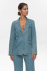 NUALETTA -  BLAZER - Med. Blue Washed Denim