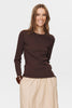 NURILEY LS TEE - Black Coffee