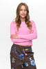 NURILEY LS CROPPED TEE - Fuchsia Pink