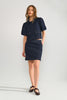 NUALETTA MINI SKIRT - Dark Blue Denim
