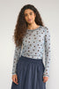NUSINE MESH BLOUSE - Floaty Blue