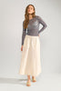 NUJUMA COTTON SKIRT  - Whitecap Gray