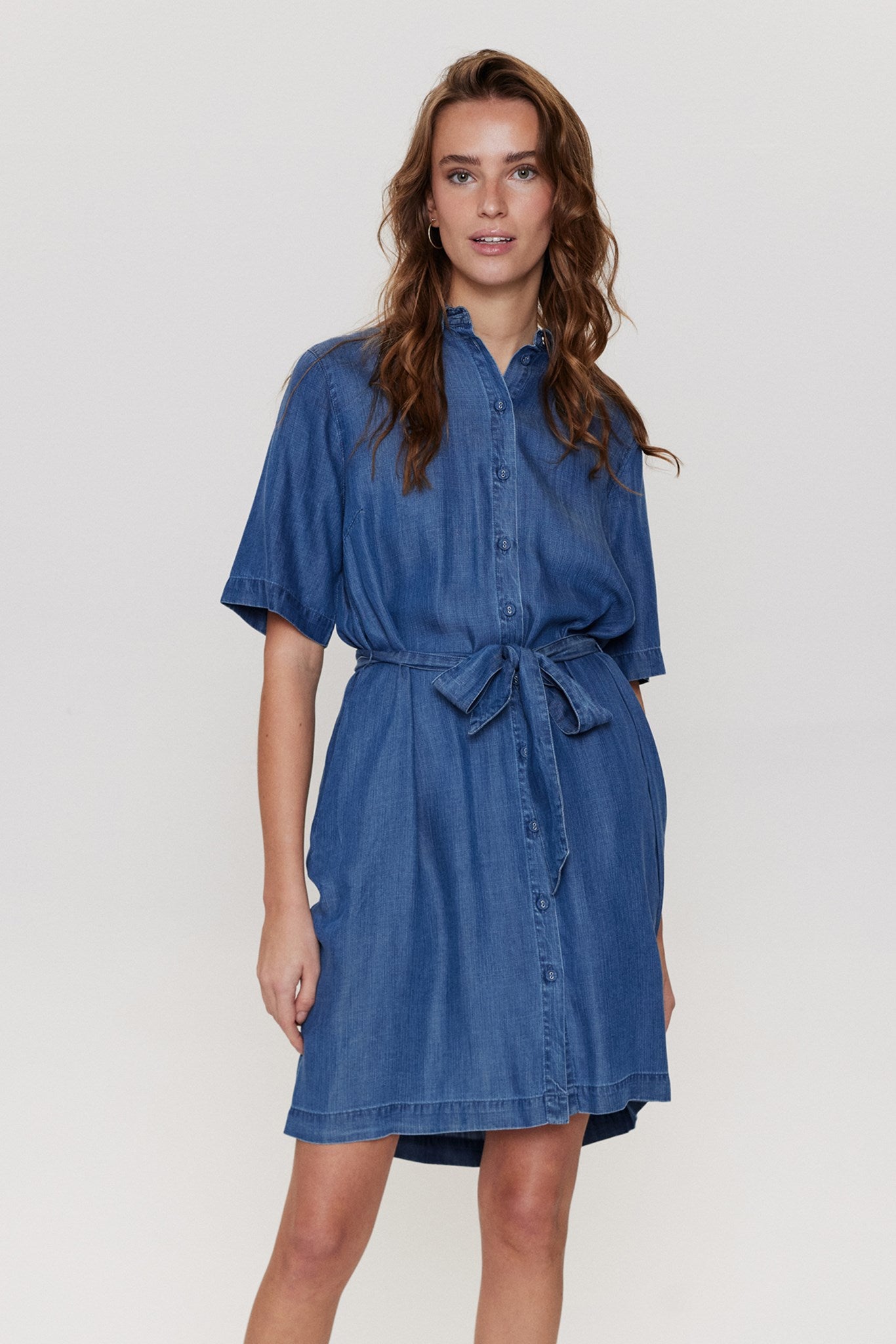 PRE-OWNED NUANDREA DRESS - Medium Blue Denim